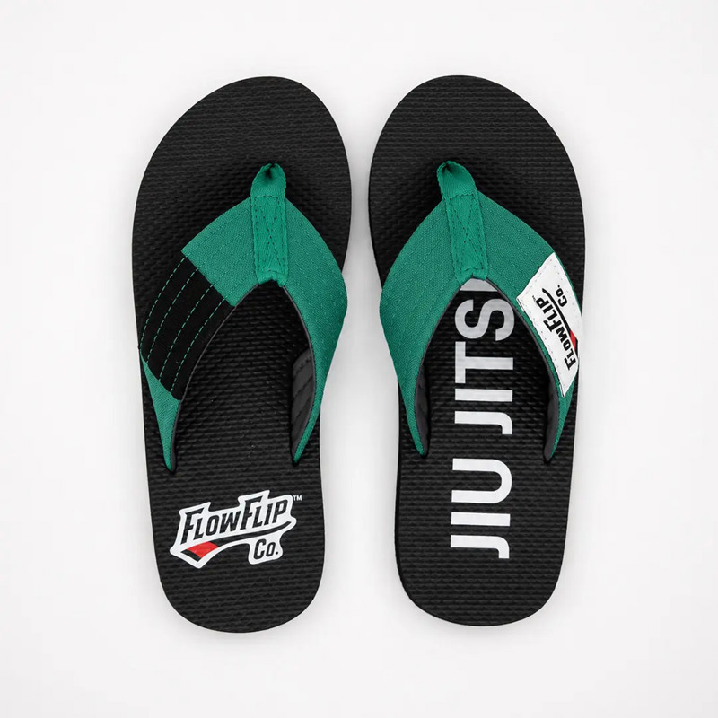 Flowflip KIDS green Belt BJJ flip flops Original